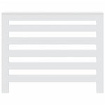 ZNTS Radiator Cover White 104x20x82 cm Engineered Wood 852690