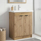 Bathroom under Sink Cabinet Artisan Oak 56 x 37.5 x 81 cm 890103