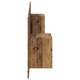Headboard with Cabinet 3 pcs Old Wood Engineered Wood 3415614