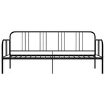 ZNTS Sofa Bed Frame without Mattress Black Metal 90x200 cm 324749