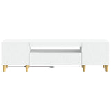 LED TV Cabinet White Engineered Wood 897125