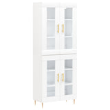 Highboard White 69.5x34x180 cm Engineered Wood 3198265