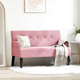 Chesterfield Bench Pink 112 x 65.5 x 75 cm Velvet 42019289