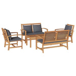 Garden Sofa Set Natural Solid teak wood 3356860