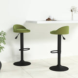 Bar Stools 2 pcs Light Green Velvet 333603