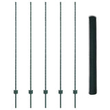 Welded Wire Fence 10 x 1.5 m PVC-Coated Steel Green 3336692