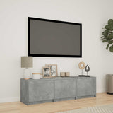 TV Cabinet with LED with LED Concrete Grey 140 x 34 x 40 cm 3418704