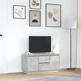 TV Cabinet with LED Lights Concrete Grey 100x41x50 cm 861412