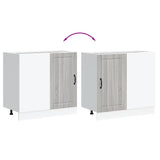 Kitchen Base Cabinet Lucca Grey Sonoma Engineered Wood 854314