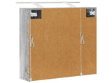 Bathroom Mirror Cabinet with Door Grey Sonoma 60 x 14.5 x 70 cm 889196