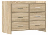Sideboard Sonoma Oak 75 x 33 x 80 cm Engineered Wood 8011101