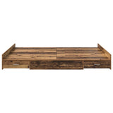 Storage Bed Frame Old wood 160 x 200 cm Engineered wood 3335283