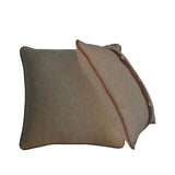 Quin Leather Sand Cushion Set of 2 IN3206