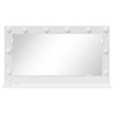 Vanity Mirror White 80 x 45 x 18 cm Glass and Engineered wood 868317