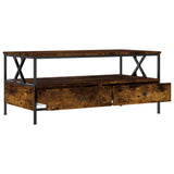Coffee Table Smoked Oak 100x51x45 cm Engineered Wood 835301