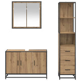 Bathroom Furniture Set 3 pcs Artisan Oak Engineered Wood 3402454
