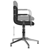 Swivel Dining Chairs 2 pcs Black Faux Leather 334760