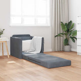 Sofa Bed Dark Grey 74 x 77 x 81 cm Velvet 4106613
