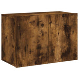 5 Piece TV Wall Units Smoked Oak Engineered Wood 3216515