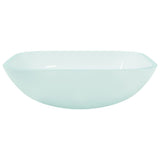 Basin Glass 42x42x14 cm Frosted 345242