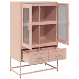 Highboard Pink 68x39x111.5 cm Steel 853363