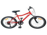Kids Bike 24'' 6-Speed for 8-12 Years Old Red 42009567