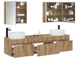 Bathroom Cabinet Set 5 pcs Artisan Oak Engineered Wood 3406654