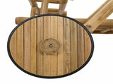 Tea Trolley with wheels Natural 79 x 67.5 x 84 cm Bamboo 42028068