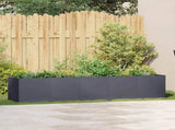 Planter Anthracite 200x40x40 cm Cold-rolled Steel 860684