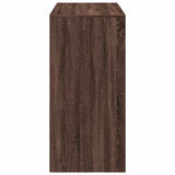 Bar Table Brown Oak 102x50x103.5 cm Engineered Wood 854433