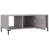 Coffee Table Grey Sonoma 102x50x40 cm Engineered Wood 829306