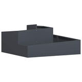 Garden Planter Anthracite 100 x 100 x 50 cm Cold-rolled Steel 873587