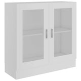 Vitrine Cabinet White 82.5x30.5x80 cm Engineered Wood 802741