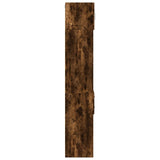 Slim Storage Cabinet Smoked Oak 30x42.5x225 cm Engineered Wood 3281270