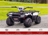 12V Kids Quad Bike with Forward, Reverse Functions, Ride-On ATV w/ Music, LED, Headlights, for Ages T3398P348338