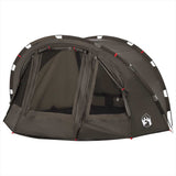 Fishing Tent 4-Person Brown Waterproof 4005318