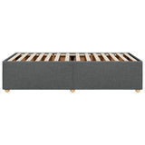 Bed Frame without Mattress Dark Grey 90x190 cm Single Fabric 3284695