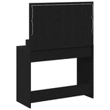 Dressing Table Black Oak 100 x 41 x 135 cm Engineered Wood 865101
