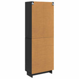 Cabinet Set 2 pcs Black 66 x 34.5 x 95 cm Engineered Wood 3416350