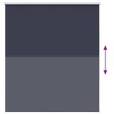 Roller Blind Blackout Marine 125x175 cm Fabric Width 121.6 cm Polyester 4011549