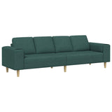 Living Room Couch Dark Green 250 x 77 x 76 cm Polyester 3335085