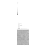 ZNTS Bathroom Furniture Set Concrete Grey Engineered Wood 3071688