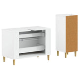 2 Piece Bathroom Cabinet Set ARNHEM High Gloss White 3417688