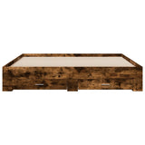 Bed Frame Smoked Oak Engineered Wood Super King Bed Frame 3280367