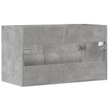 Bathroom Sink Cabinet Concrete Grey 90x38.5x46 cm Engineered Wood 856214