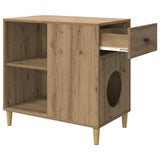 Cat House Artisian Oak 72 x 42.5 x 70 cm Engineered Wood 8000688