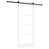Sliding Door ORKDAL White and Black 93 x 211 cm 3331870