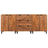 Sideboard 3 pcs Acacia Brown Finish 60 x 33 x 75 cm 3310035