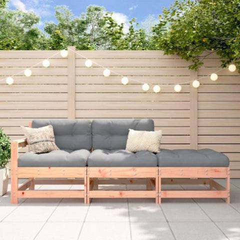ZNTS 3 Piece Garden Lounge Set Solid Wood Douglas 825525