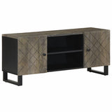 TV Cabinet Black 105x33x46 cm Solid Wood Mango 4017684